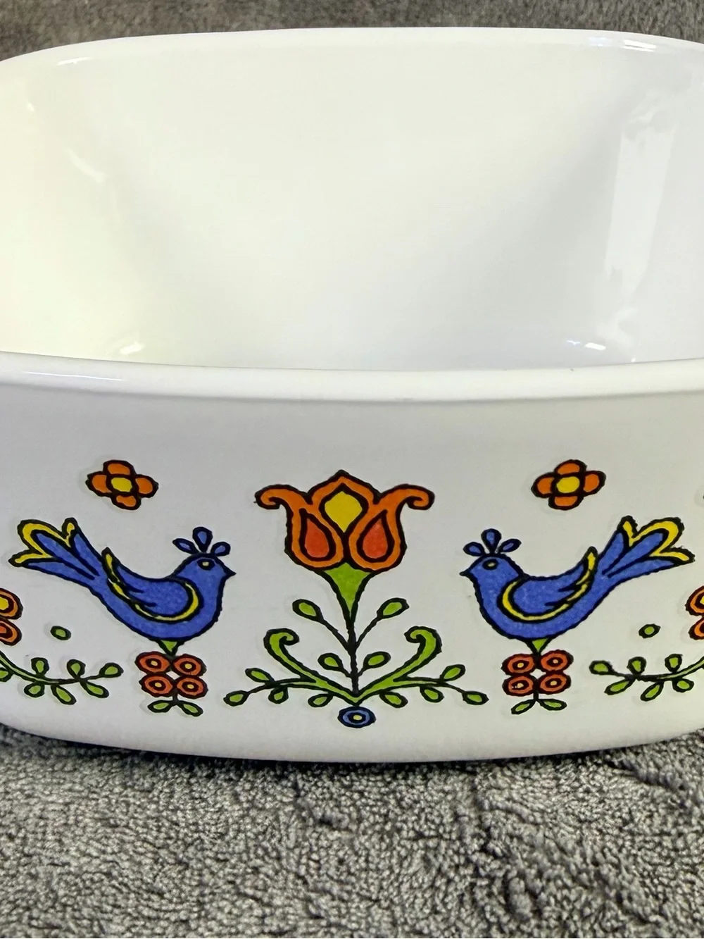 Corningware friendship festival bird set of 4 vintage